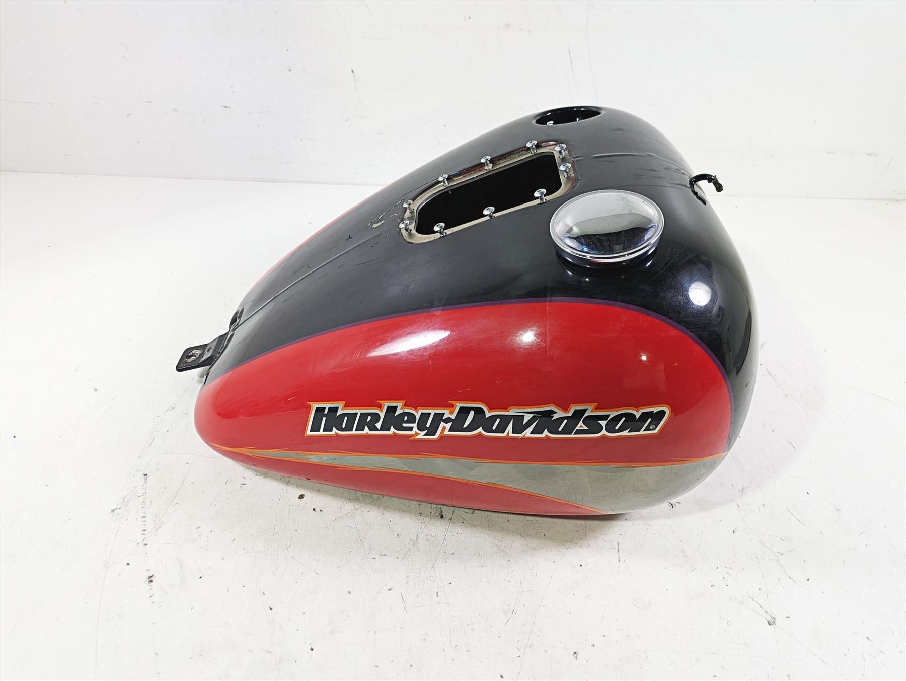 2005 Harley Softail FLSTFSE CVO Fat Boy Fuel Tank Electric Cherry -Dent 62208-05 {{ shop.shopifyCountryName }} - Mototech271