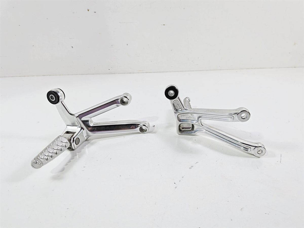 2008 Aprilia RSVR 1000 Factory Passenger Foot Peg Set READ AP8154071 AP8154072 {{ shop.shopifyCountryName }} - Mototech271