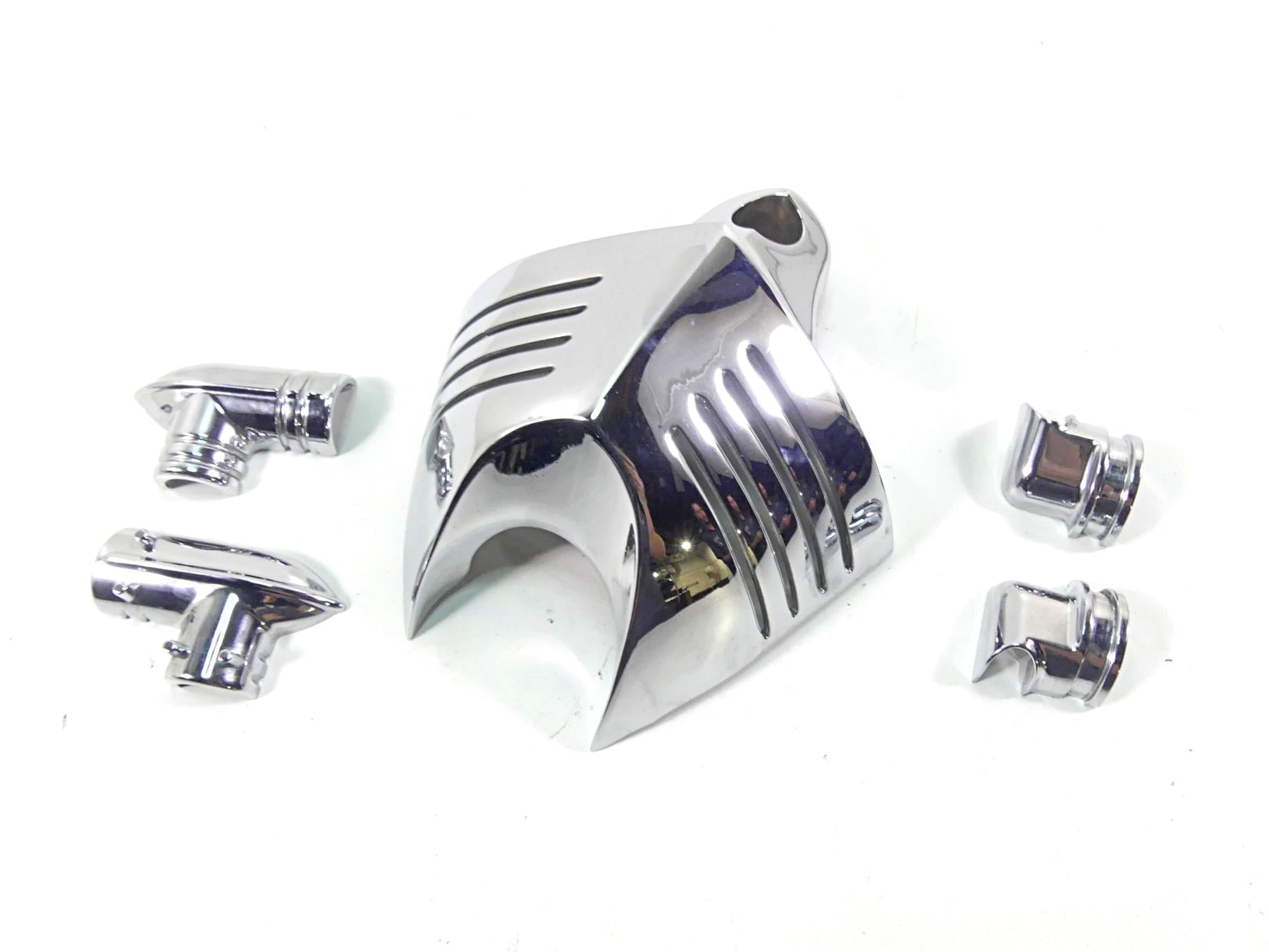 2007 Harley Touring FLHRSE CVO Road King Kuryakyn Chrome V Horn Cover 8128 {{ shop.shopifyCountryName }} - Mototech271