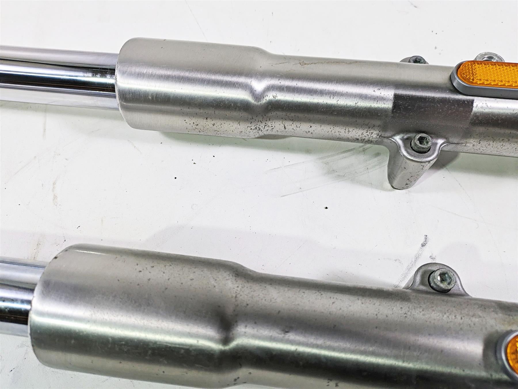 2008 Harley FLSTC Softail Heritage Straight Front Fork Leg Set 41mm 45915-08A {{ shop.shopifyCountryName }} - Mototech271