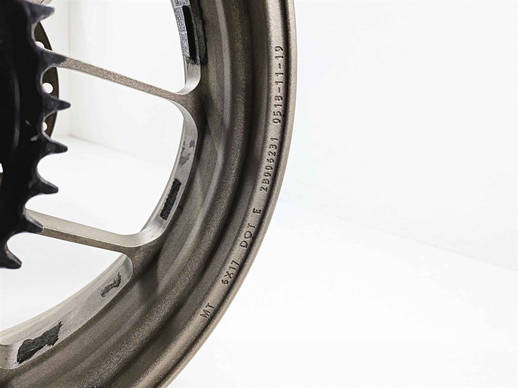 2018 Aprilia RSV4 RR Straight Evo Forged 17x6 Rear Wheel Aluminum 2B006231 {{ shop.shopifyCountryName }} - Mototech271