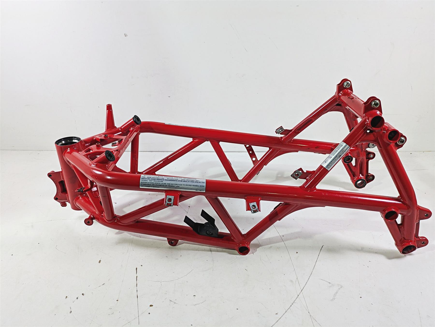 2008 Ducati SBK 1098 S Straight Main Frame Chassis With Texas Salvage ...