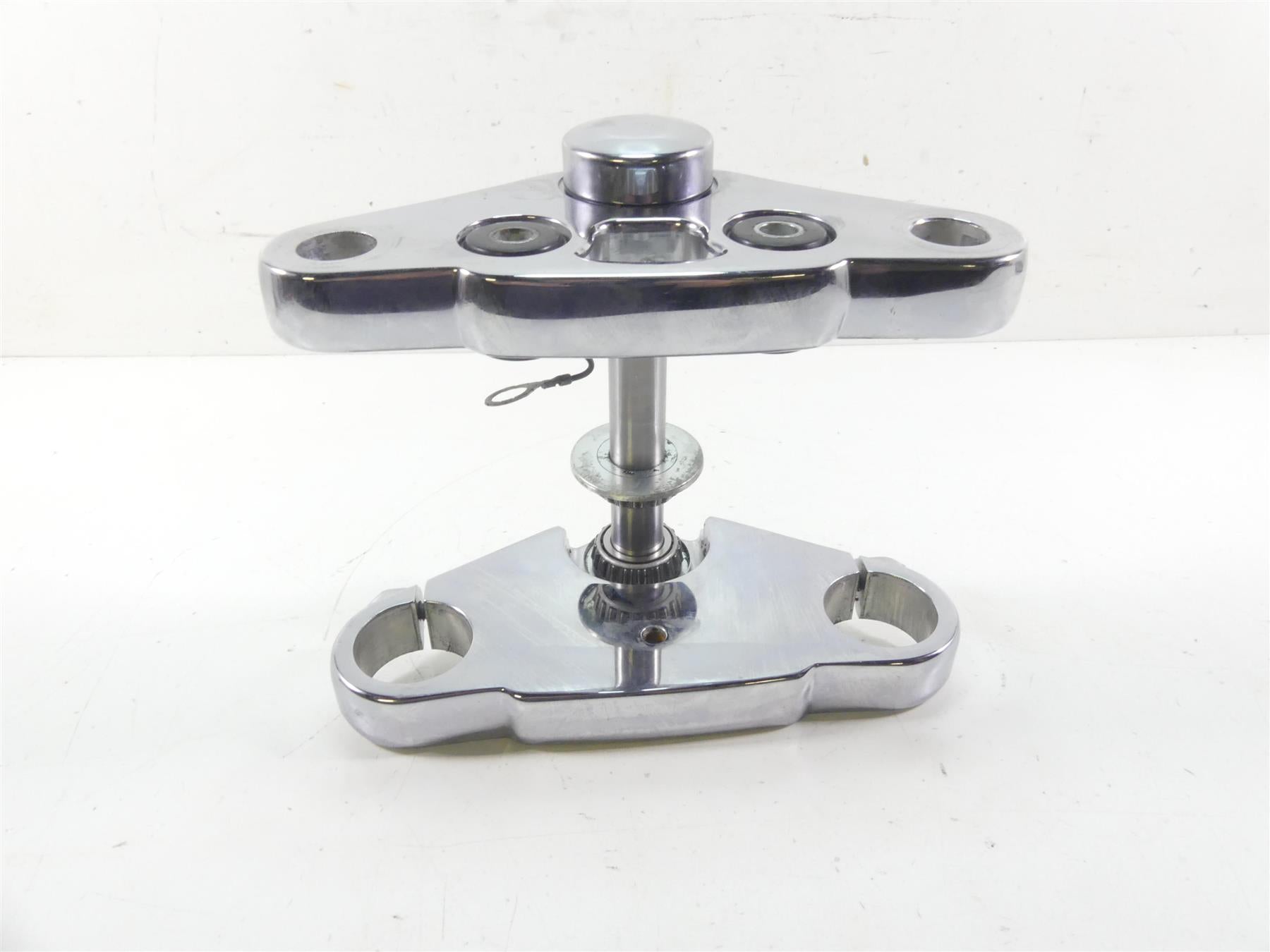 2008 Harley FXCWC Softail Rocker C Upper Lower Chrome Triple Tree 49mm 46638-08 | Mototech271