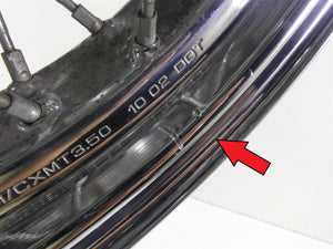 2001 Yamaha XV1600 Road Star Rear Spoke Wheel 16x3.5 - Read 4WM-25311-00-00 | Mototech271