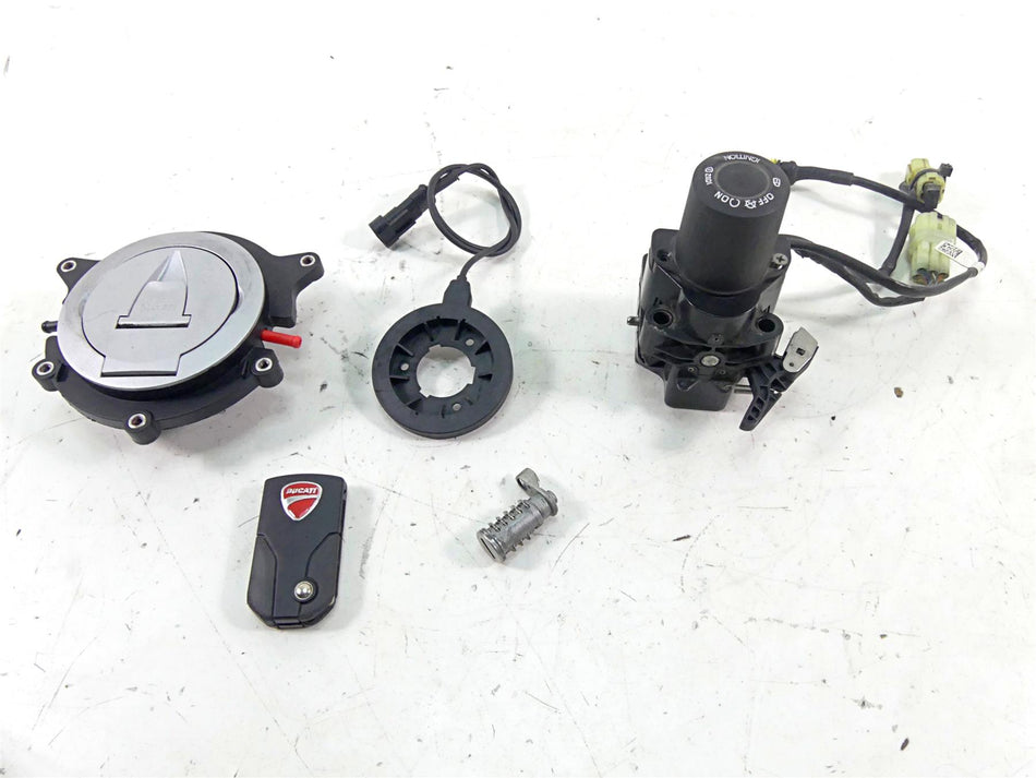 2013 Ducati Diavel Red Ignition Switch Key Fob Fuel Cap Antenna Set 59821111A {{ shop.shopifyCountryName }} - Mototech271