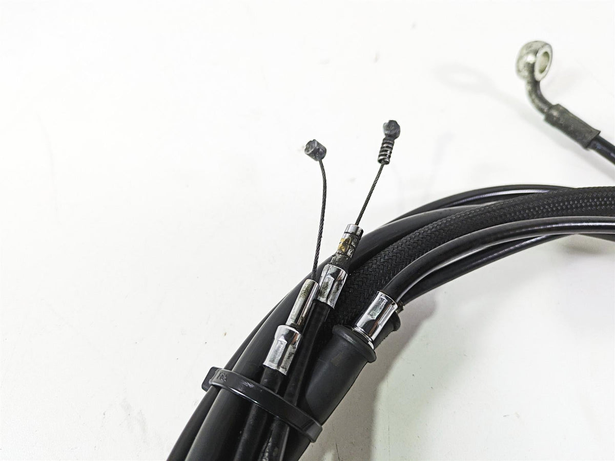 2017 Harley Dyna FXDB Street Bob Brake Clutch Throttle Cable Set 14" Ape Hanger {{ shop.shopifyCountryName }} - Mototech271