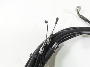 2017 Harley Dyna FXDB Street Bob Brake Clutch Throttle Cable Set 14" Ape Hanger | Mototech271