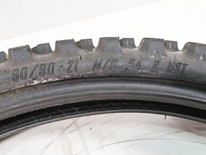 Used Front Motoz Tractionator Adventure 1 Motorcycle Tire 90/90-21 - Read