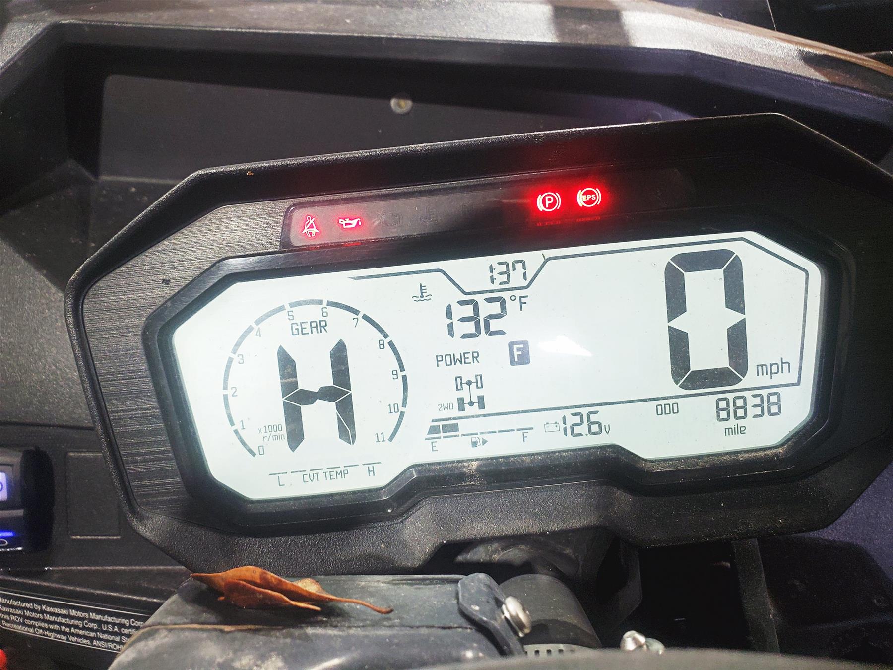 2020 Kawasaki Teryx KRX KRF 1000 Speedometer Gauge Instrument 8K 25031-0850 {{ shop.shopifyCountryName }} - Mototech271