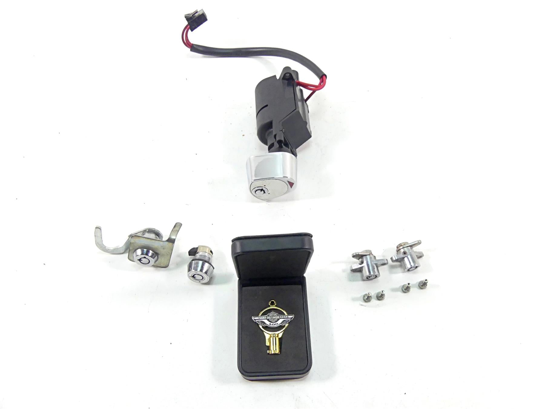 2003 Harley Touring FLHTCI E-Glide 100TH Ignition Switch Key Lock Set 71640-99 {{ shop.shopifyCountryName }} - Mototech271