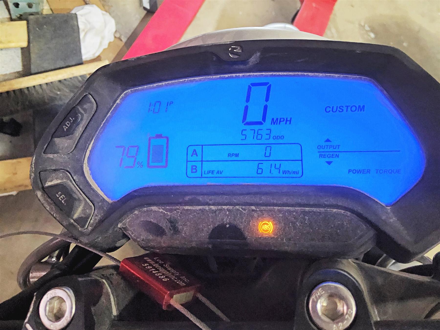 2016 Zero Motorcycles S 9.8 Speedometer Gauge Instrument 5K 40-08030 {{ shop.shopifyCountryName }} - Mototech271