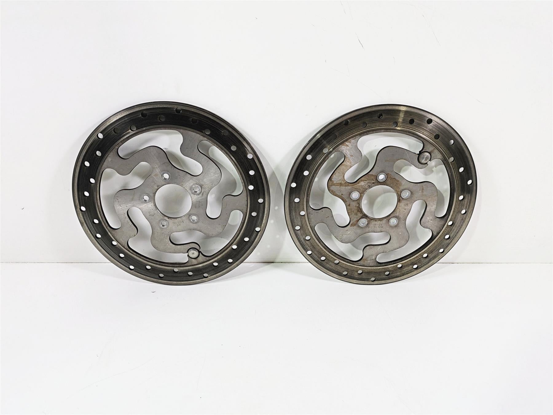 2010 Harley Touring FLHX Street Glide Front Brake Disc Rotor Set 41809-08A
