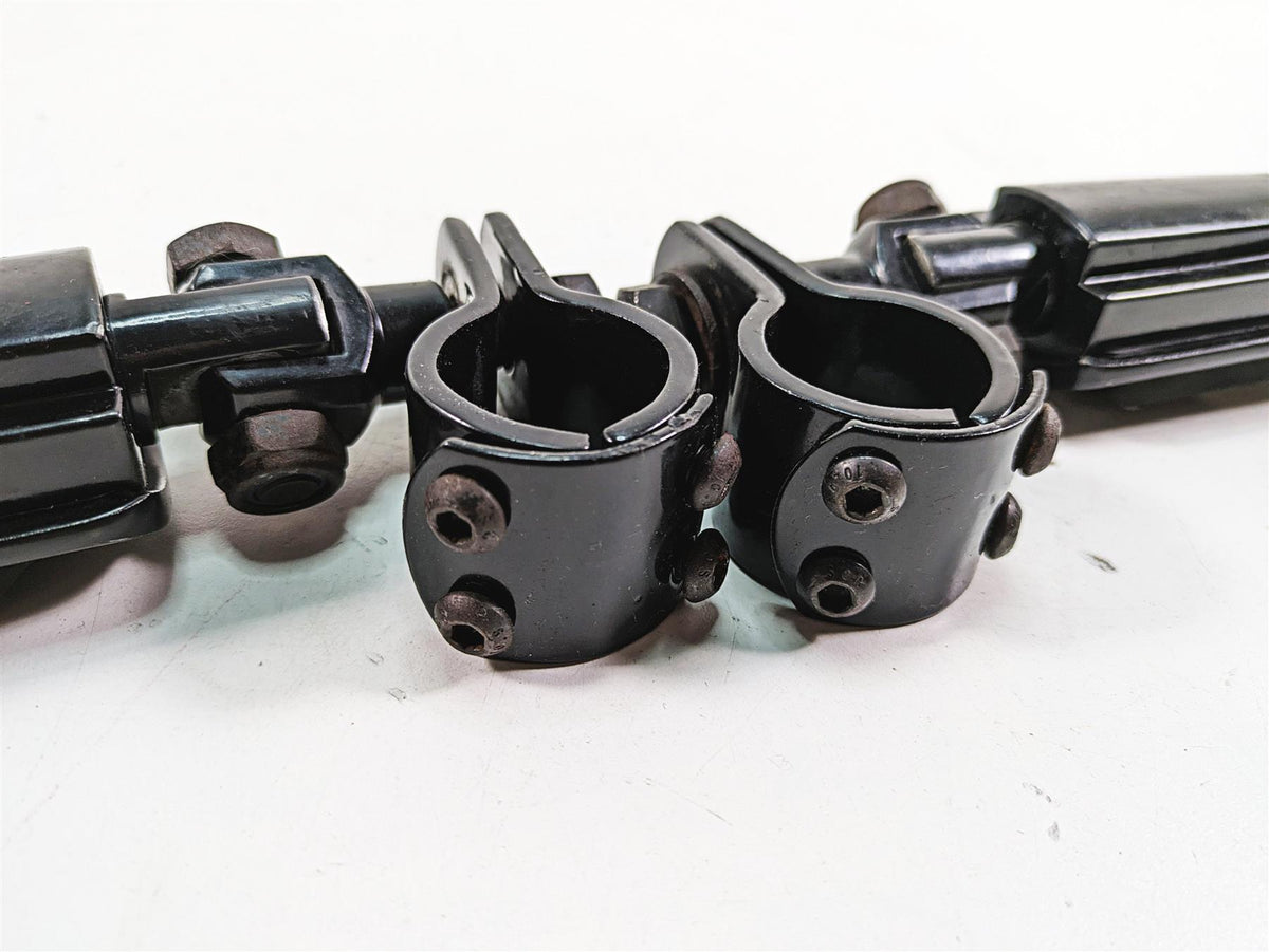 2009 Harley Softail FLSTSB Cross Bones Aftermarket Black Highway Peg Set {{ shop.shopifyCountryName }} - Mototech271