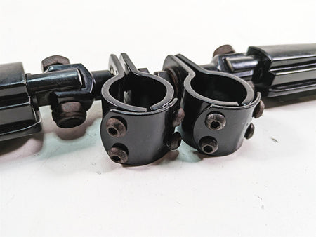 2009 Harley Softail FLSTSB Cross Bones Aftermarket Black Highway Peg Set {{ shop.shopifyCountryName }} - Mototech271
