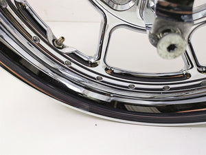 2007 Harley Touring FLHRSE CVO Road King Front Rear Chrome Wheel Set 44612-07