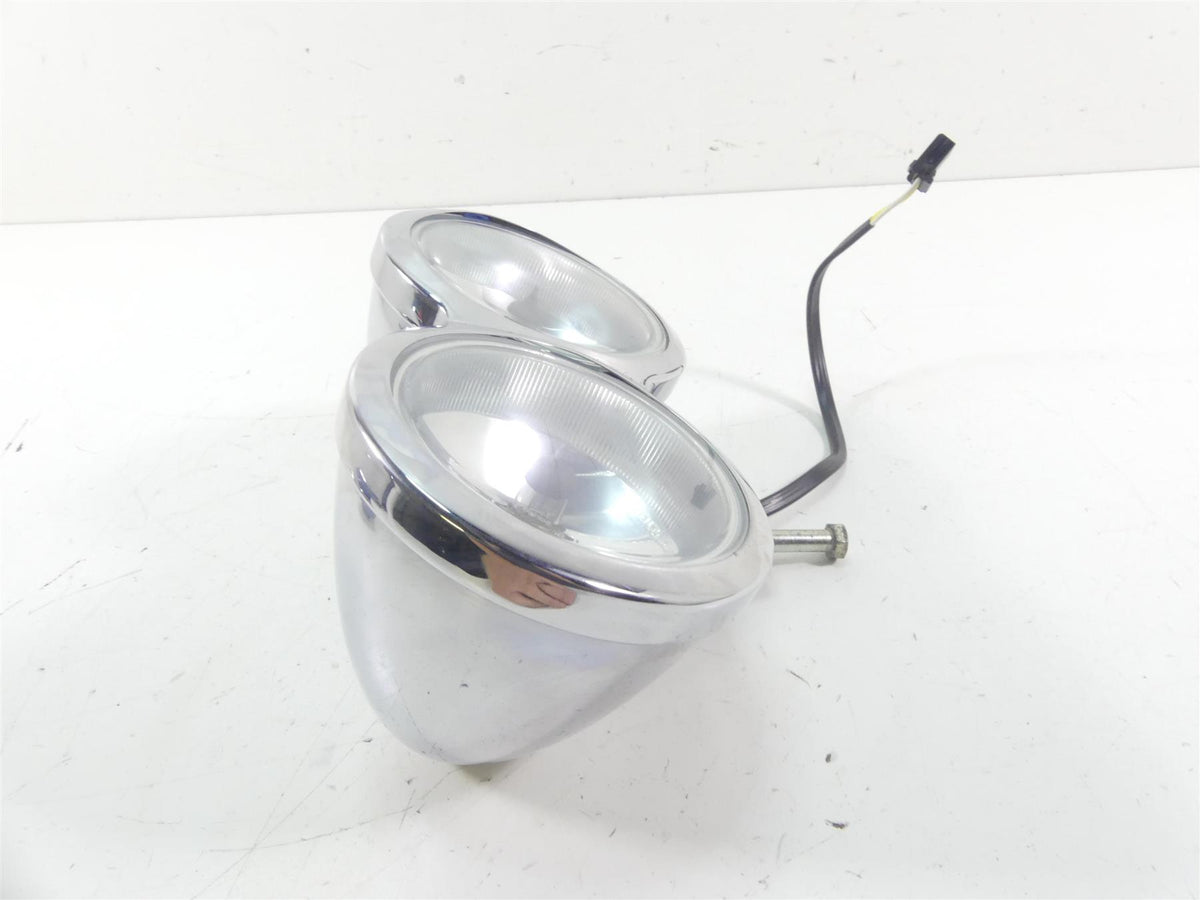 2009 Harley FXDF Dyna Fat Bob Headlight Head Light Bucket And Lens 69797-08 {{ shop.shopifyCountryName }} - Mototech271