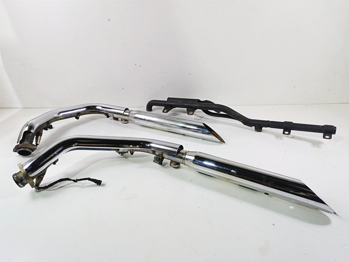 2007 Harley Sportster XL1200 C Exhaust Header & Slash Cut Muffler Set 64942-07 {{ shop.shopifyCountryName }} - Mototech271