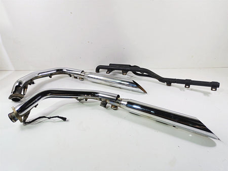 2007 Harley Sportster XL1200 C Exhaust Header & Slash Cut Muffler Set 64942-07 {{ shop.shopifyCountryName }} - Mototech271