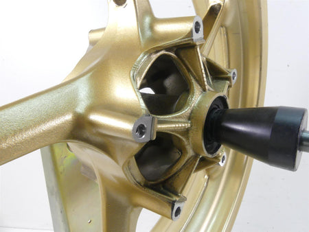 2008 Yamaha FZ1 Fazer Straight Golden Front Wheel Rim 17x3.5 5VY-25168-00-8L {{ shop.shopifyCountryName }} - Mototech271