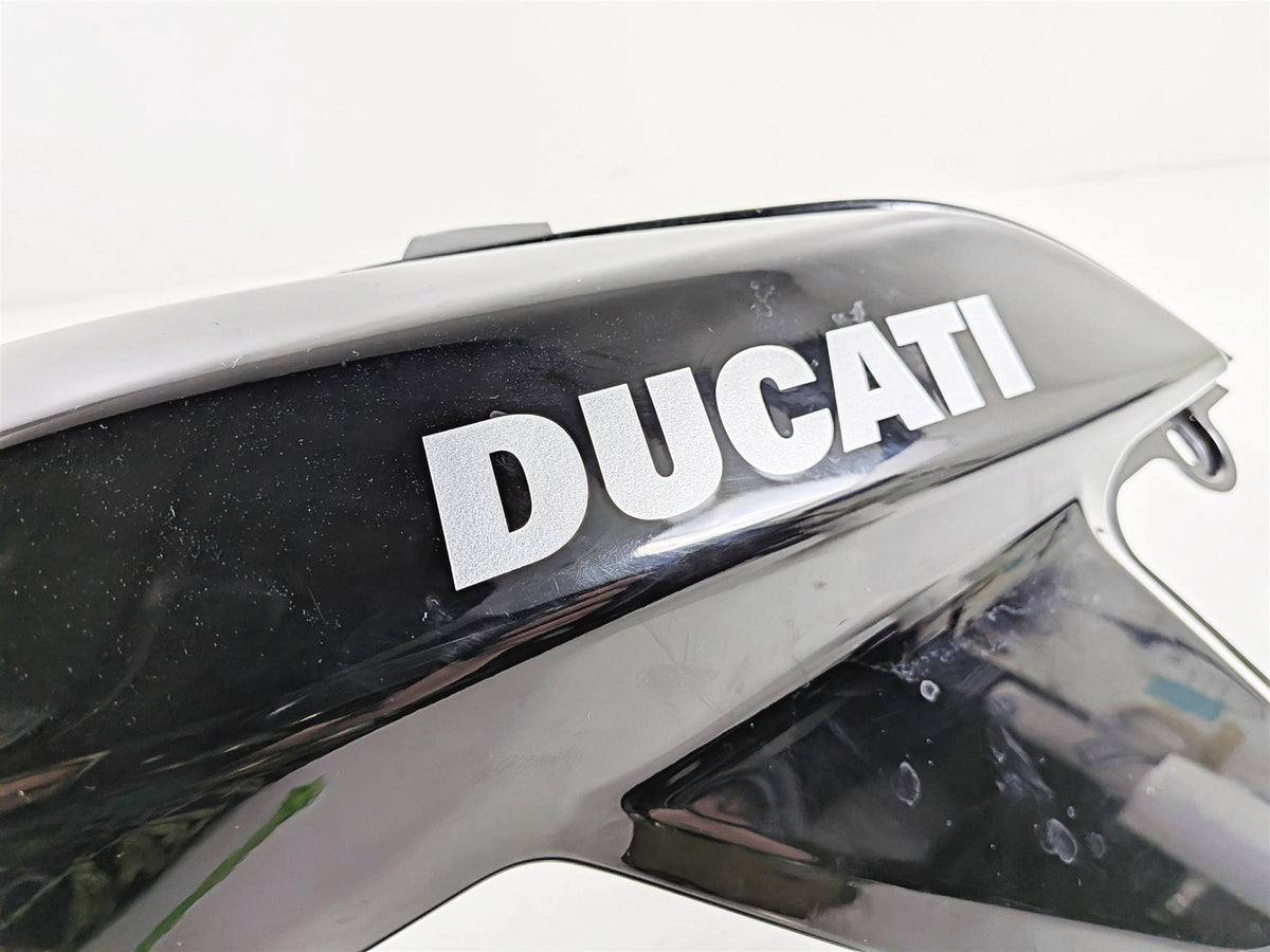 2009 Ducati Hypermotard 1100 S Black Left Tank Fairing Cover Cowl 48012511A-Mototech271