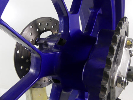 2004 Aprilia RSV1000 R Mille Rear Straight Blue 17x6 Wheel Rim AP8128071 {{ shop.shopifyCountryName }} - Mototech271