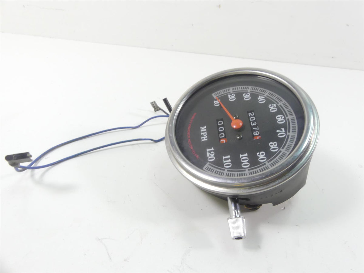 1993 Harley FXSTS Softail Springer Speedometer Gauge Instrument - 20K 67011-91 {{ shop.shopifyCountryName }} - Mototech271