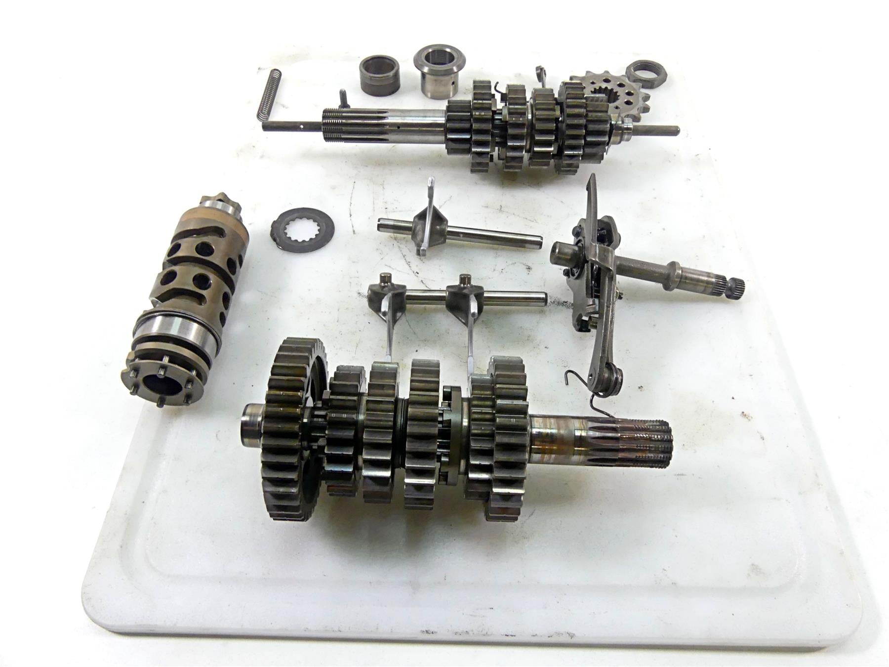 2012 Ducati Monster 1100 EVO Transmission Gears Shift Drum Fork Set 15020722A {{ shop.shopifyCountryName }} - Mototech271