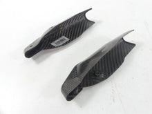 Load image into Gallery viewer, 2008 Ducati Hypermotard 1100S Lower Carbon Fiber Fork Guards 46012811C 46012801C | Mototech271
