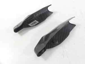 2008 Ducati Hypermotard 1100S Lower Carbon Fiber Fork Guards 46012811C 46012801C | Mototech271