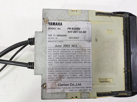 2004 Yamaha XVZ1300 Royal Star Cassette Deck Player Stereo PR-8209V 4XY-88150-00 {{ shop.shopifyCountryName }} - Mototech271