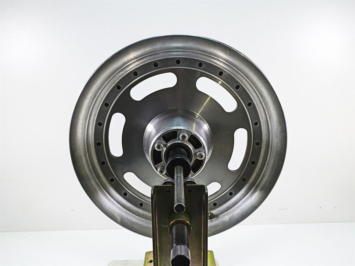 2009 Harley FXDF Dyna Fat Bob Straight 16x3 Slotted Front Wheel Rim 43300172 {{ shop.shopifyCountryName }} - Mototech271