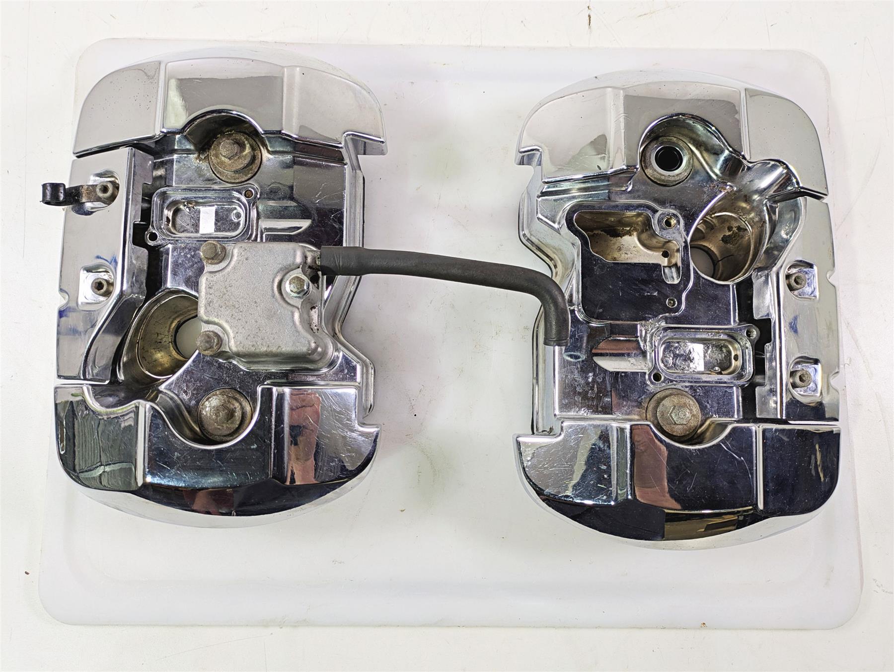 2001 Honda VT750 Shadow Ace Valve Cover Chrome Covers Set 12311-MBA-710 {{ shop.shopifyCountryName }} - Mototech271