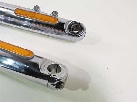 2008 Harley FXCWC Softail Rocker Straight Chrome Front Fork Leg Set 46950-08 {{ shop.shopifyCountryName }} - Mototech271