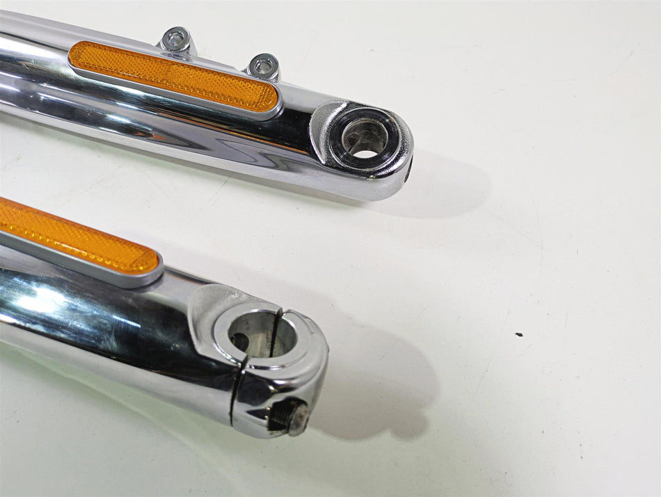 2008 Harley FXCWC Softail Rocker Straight Chrome Front Fork Leg Set 46950-08 {{ shop.shopifyCountryName }} - Mototech271