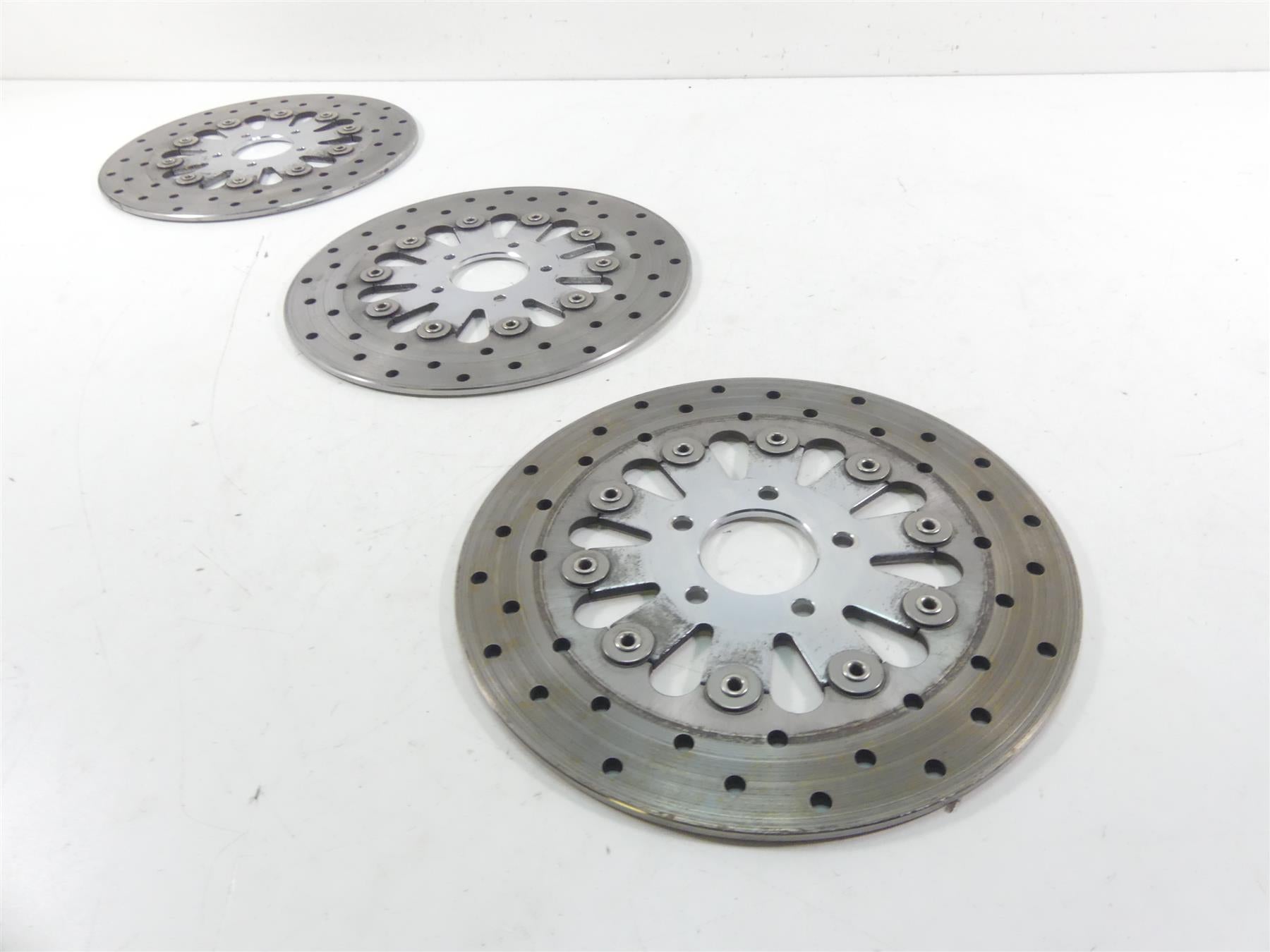 2000 Harley Dyna FXR4 CVO Super Glide Front & Rear Brake Rotor Disc Set 44372-00 {{ shop.shopifyCountryName }} - Mototech271