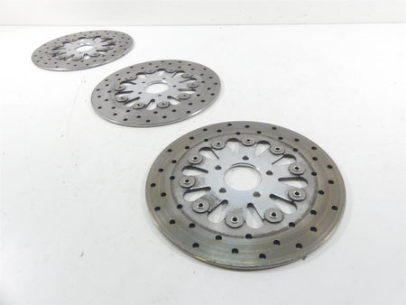 2000 Harley Dyna FXR4 CVO Super Glide Front & Rear Brake Rotor Disc Set 44372-00 {{ shop.shopifyCountryName }} - Mototech271