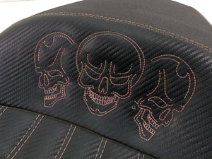 2013 Ducati Diavel Red Corbin Skull Seat Saddle D-DVL-11