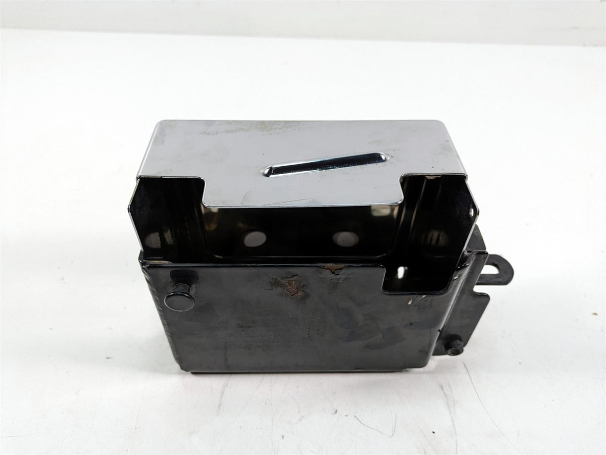 2000 Harley Dyna FXDL Low Rider Battery Box Tray & Chrome Cover 66375-97 {{ shop.shopifyCountryName }} - Mototech271