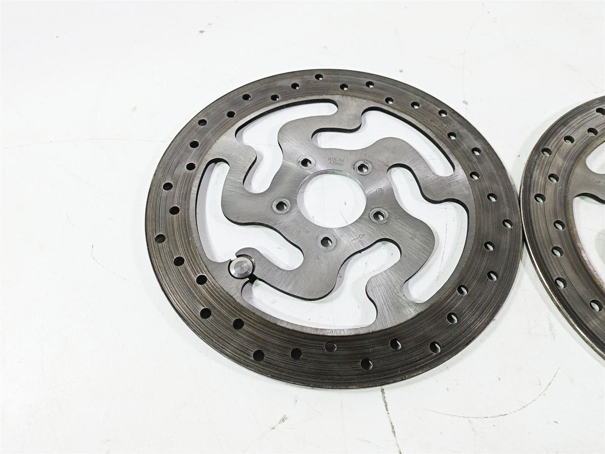 2008 Harley Touring FLHTP Electra Glide Front Brake Rotor Disc Set 41808-08A {{ shop.shopifyCountryName }} - Mototech271