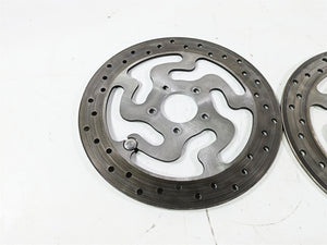 2008 Harley Touring FLHTP Electra Glide Front Brake Rotor Disc Set 41808-08A | Mototech271
