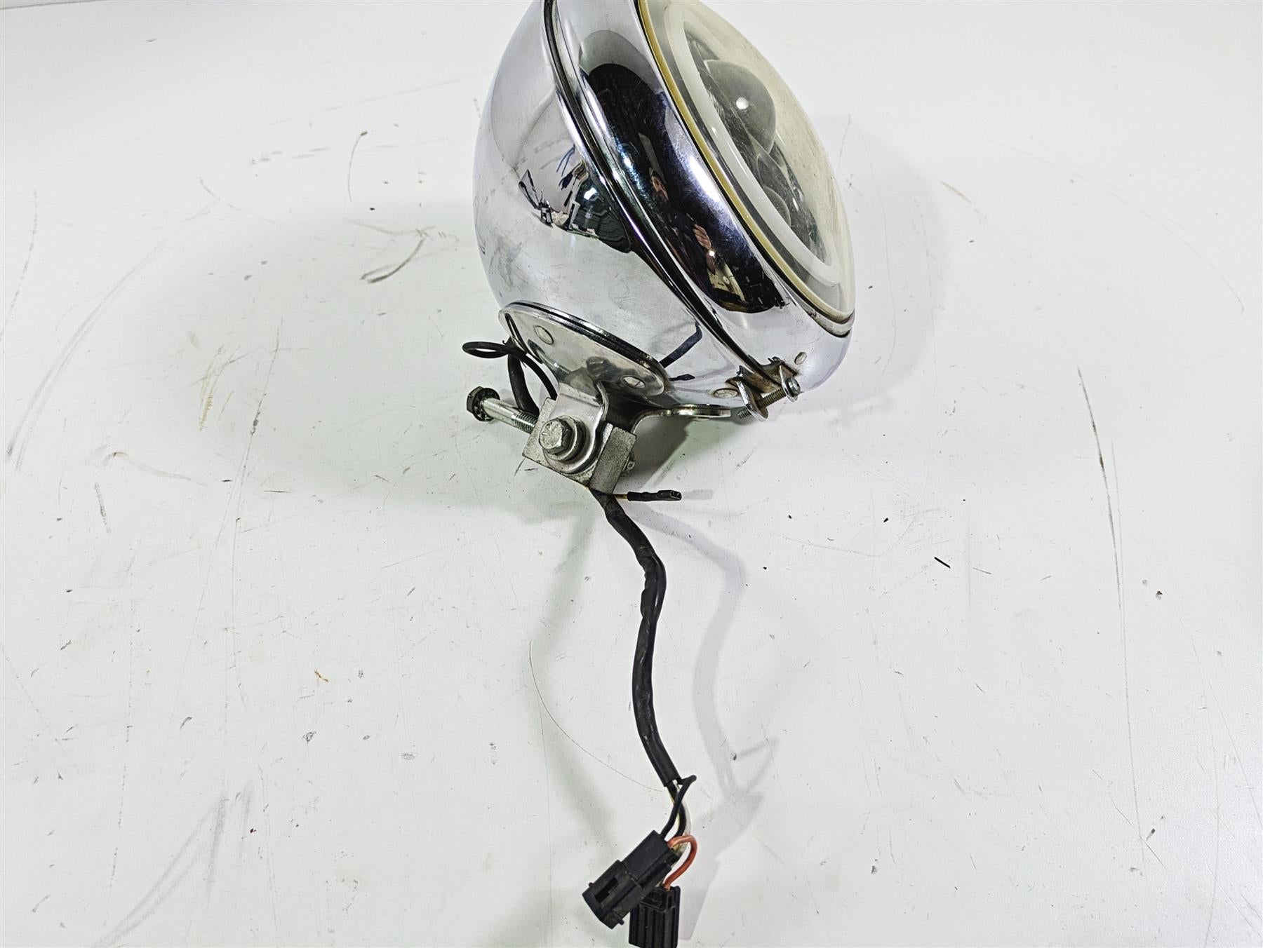 2004 Harley FLSTCI Softail Heritage Headlight & Led Halo Bulb Lens 67903-00 {{ shop.shopifyCountryName }} - Mototech271