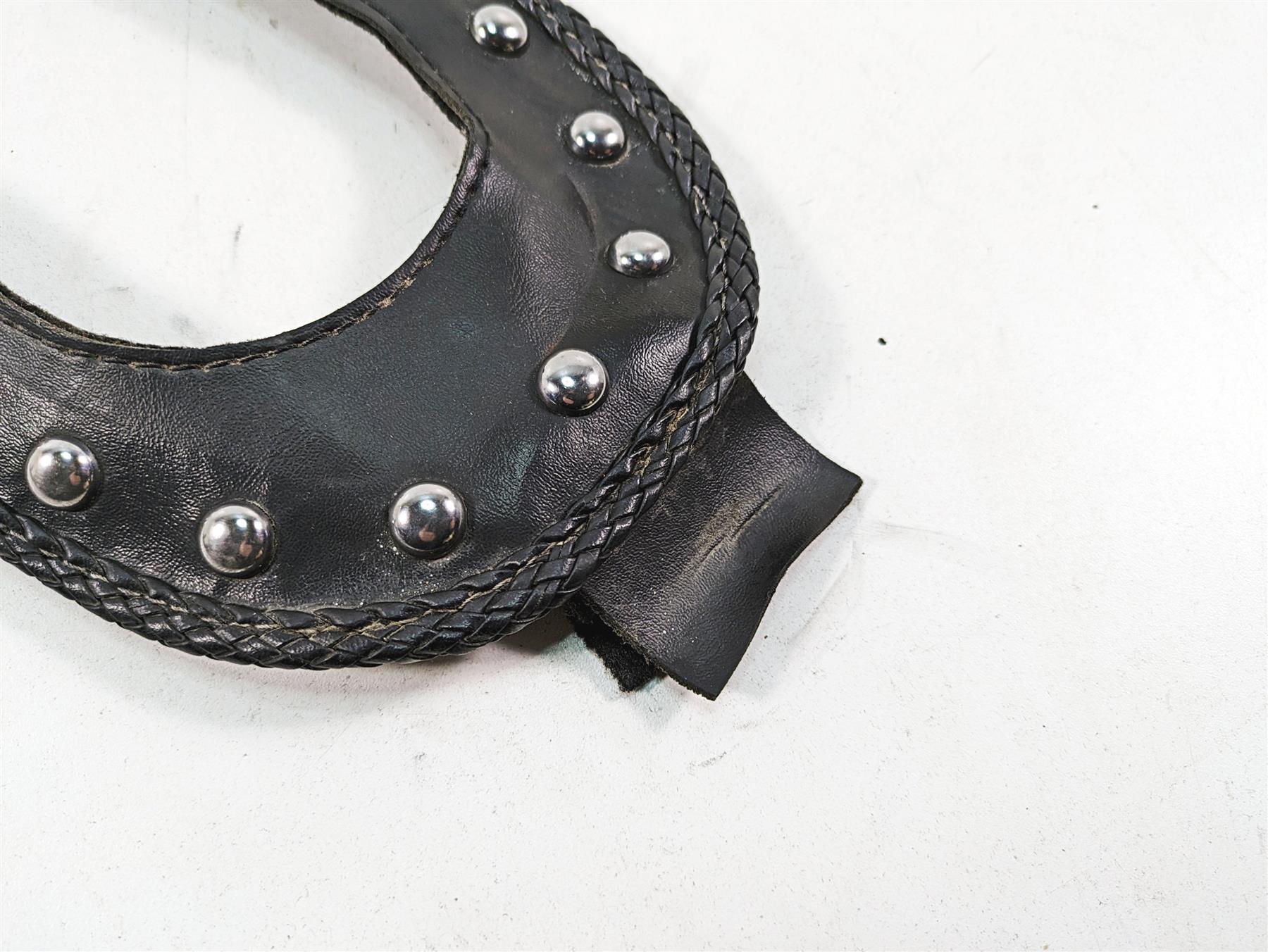 2000 Harley Dyna FXDL Low Rider Studded Leather Tank Cover Pad {{ shop.shopifyCountryName }} - Mototech271