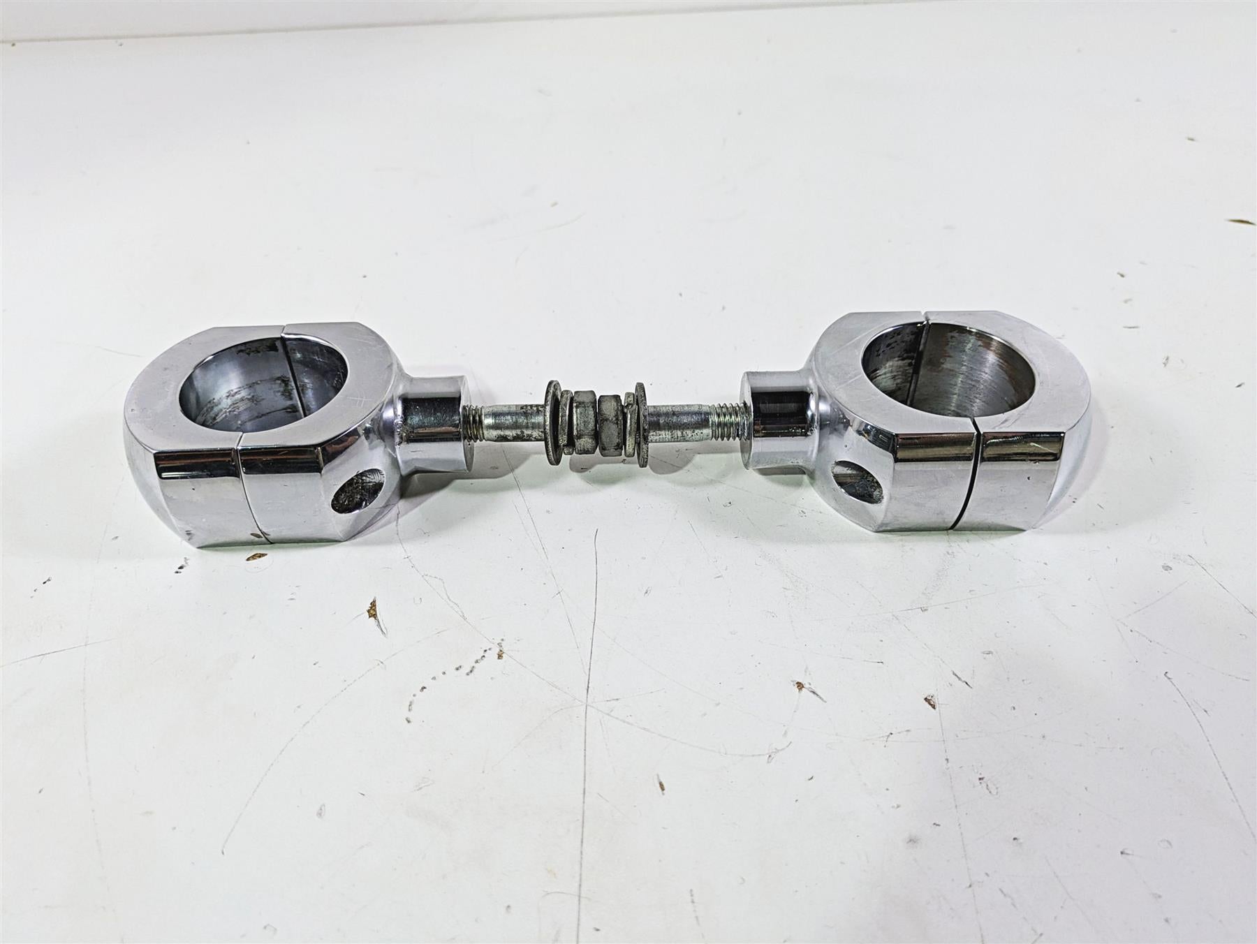 2003 Harley Softail FXSTDI Deuce 100th Aftermarket 2" Handlebar Riser Set {{ shop.shopifyCountryName }} - Mototech271