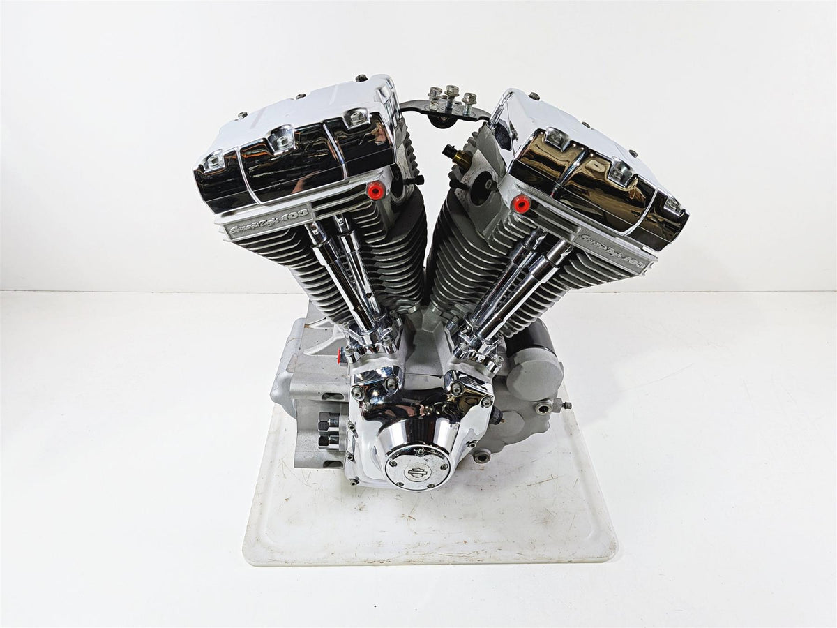 2005 Harley Softail FLSTFSE CVO Fat Boy Running 103 Engine Motor -Video 19296-05B-Mototech271