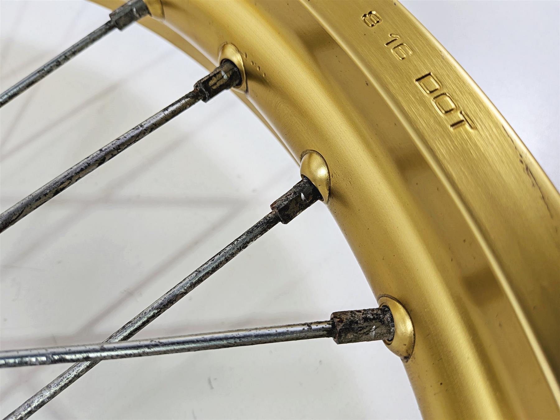 2017 Honda CRF1000 Africa Twin Straight Gold Front Wheel Rim 21x2.15 44650-MJP-315-Mototech271