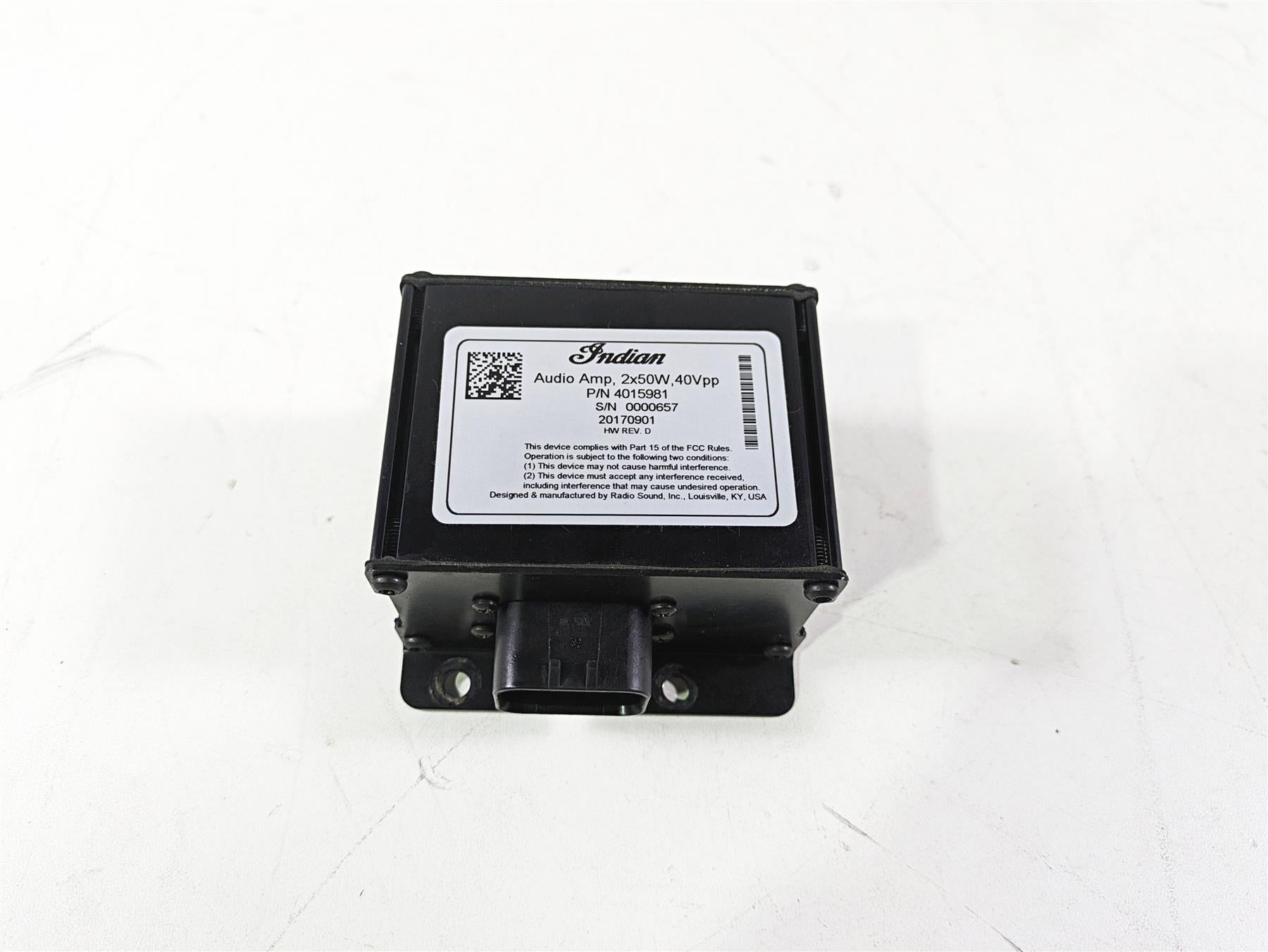 2018 Indian Chieftain Dark Horse Saddlebag Amp Amplifier Audio Module 4015981 {{ shop.shopifyCountryName }} - Mototech271