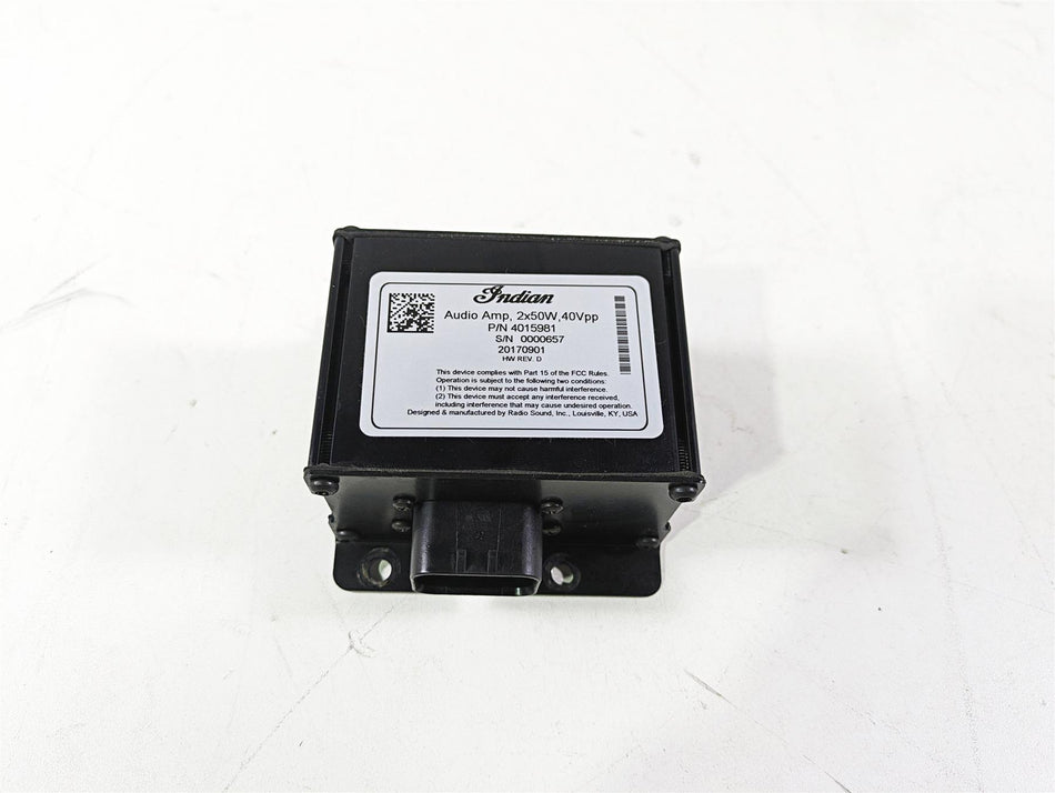 2018 Indian Chieftain Dark Horse Saddlebag Amp Amplifier Audio Module 4015981 {{ shop.shopifyCountryName }} - Mototech271