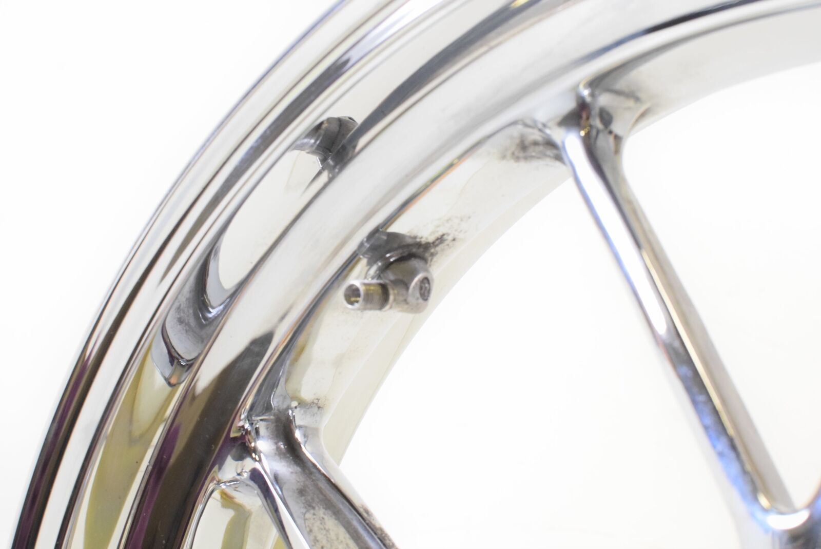 2008 Ducati 848 Straight Chrome Wheel Rim Set 17x3.5 17x5.5 50121161AB 50221341A {{ shop.shopifyCountryName }} - Mototech271