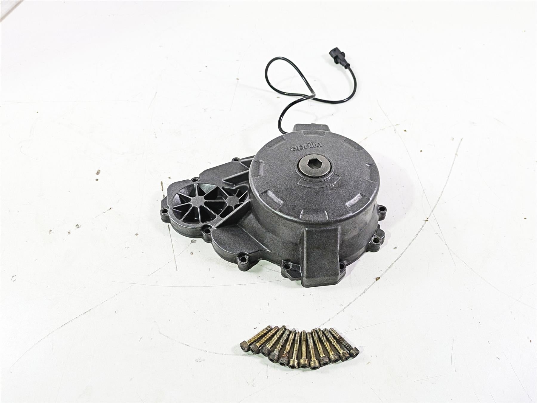 2008 Aprilia RSVR 1000 Factory Ignition Stator Generator Cover Cowl AP0610705 {{ shop.shopifyCountryName }} - Mototech271