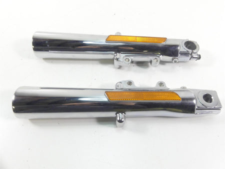 2009 Harley FLHTCU SE4 CVO E-Glide Chrome Front Fork Lower Tube Set 45500169 {{ shop.shopifyCountryName }} - Mototech271